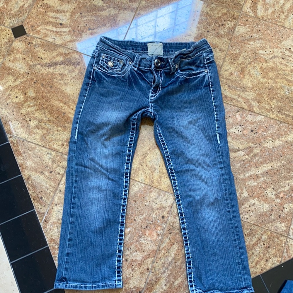 Women LA Idol USA Rhinestone Jeans Sz7